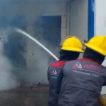 Ensayo de puerta cortafuego en horno de resistencia al fuego conforme a la norma UNE-EN 1634-1 / Fire resistance test of a fire door in furnace according to UNE-EN 1634-1 standard